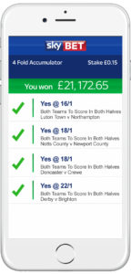 Punter wins £20,000 from 15 pence bet 